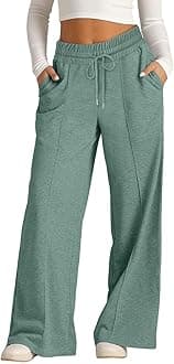 Girls Oversized Wide Leg Sweatpants Drawstring Kids Baggy Straight Leg Track Pants Casual Plain Pockets