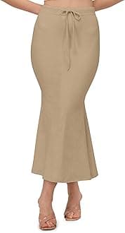 Mehrang Stretchable Saree Shapewear Petticoat for Women, Cotton Blended,Petticoat,Skirts for Women,Shape Wear Dress for Saree