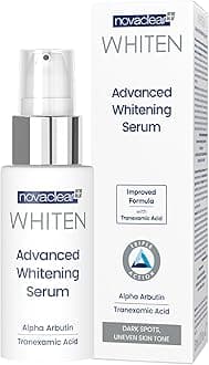Novaclear Advanced Whitening Serum – Anti Dark Spot Serum with Alpha Arbutin & Tranexamic Acid, Brightening Formula for Blemishes & Pigmentation – 30ml