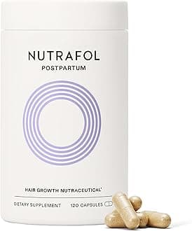(120 Count (Pack of 1)) - Postpartum Hair Growth Supplement With Clinically Effective, Breastfeeding-friendly Ingredients for Visibly Thicker, Stronger Hair (1-Month Supply) (1 Month Suppl...