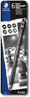 Mars Lumograph Artists Pencils - Pack of 6