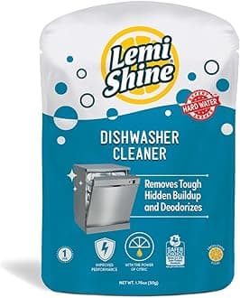 Lemi Shine Natural Dishwasher Cleaner - Citric Acid and Natural Fresh Lemon Scent (1 Piece)