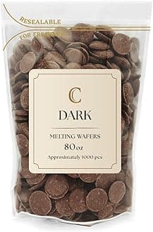 KIDU Merckens Milk Chocolate Melting Wafers Bulk Bag Perfect For Dipping, Deserts, Baking And More (Dark, 5 Pound)