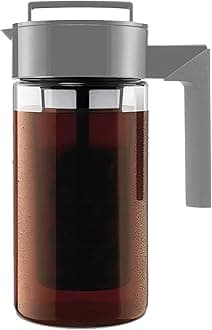 Patented Deluxe Cold Brew Coffee Maker, One Quart, Stone