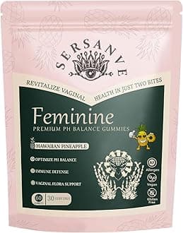 Vital Natural Feminine Balance Gummies for Women Health, Hawaiian Pineapple Flavor, Vegan, Gluten-Free ，Supports Women Vitality & Gut Health - 60 Gummies (1)