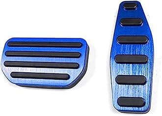 Car Clutch Brake Accelerator Pedal Foot Rest Pedals Covers, for Jimny, JB64 Sierra JB74W 2019 2020 Car Styling Accessories Foot Pedal Cover Brake Pedal Cover(Black AT BLUE)