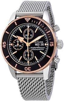 Breitling Superocean Heritage II Chronograph Automatic Chronometer Black Dial Men's Watch U13313121B1A1, Black gold, Diving Watch,Chronograph