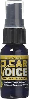 Clear Voice Honey Lemon Flavour Vocal throat Spray 30ml