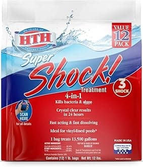 52026 Super Shock Treatment Swimming Pool Chlorine Cleaner, 1 lb (Pack of 12)