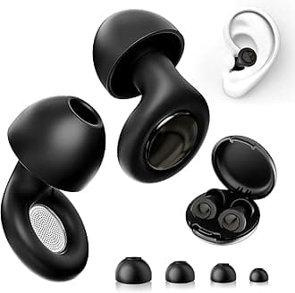 Heine Ear Plugs for Sleeping, 2025 New, Complete Noise Insulation, 55 dB Reduction, Noise Cancelling, Good Sleep, Noise Reduction, Noise Protection, For Work/Study/Live/Travel/Airplanes, Includes Storage Pouch, Hearing Protection, Ear Tips, Silicone, Washable, Repeatable (XL/L/M)