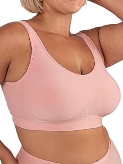 - Bralettes for Women with Support - Adjustable Wireless Support Bra, Full Coverage No Underwire Seamless Bra