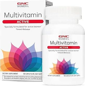 Women’s Active Multivitamin Caplets, Clinically Proven, Complete Nutrition, Exercise Recovery, Energy Production, Bone Health, Beauty, Immune, Iron, Zinc, Biotin, 90 Capsules