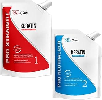 - Keratin Hair Straightening Set (Pro Straightening + Pro Neutralizing Cream) 500g Each