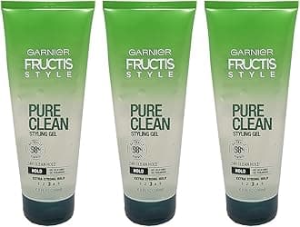 Garnier Fructis Style Pure Clean Styling Gel 6.80 oz (Pack of 3)
