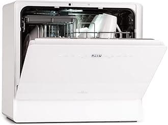 Klarstein Table Top Mini Dishwasher, 6 Place Setting, Quiet Operation w/ 7 Washing Programs, Compact & Easy To Install