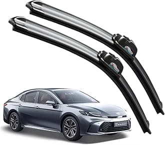CARNYX Frameless Windshield Wiper Blades, Front Car Wipers Set of 2, Noise-Free, Durable Performance Compatible with (Camry New (2018-Till Date) (Particular))