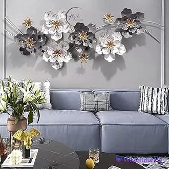 RIZIK STORE™ Metal Abstract Figures Wall Sculpture for Home Decor, Living room & Bedroom (Design 7)