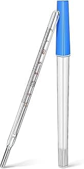 MAGICLULU 1Pc Glass Oral Temperature Adult Free Clinic Armpit Fast Reading Fever Indicator(Single Scale)…