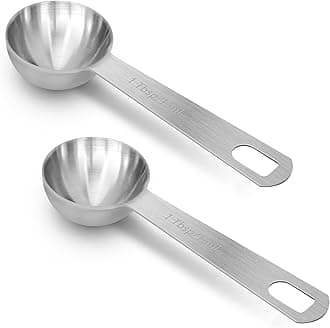 2 PCS 3 Teaspoon(15 mL | 15 cc | 3 Tsp | 1 Tablespoon) Stainless Steel Single Measuring Spoon, Easy to Use and Easy to Wash Metal Measuring Spoons Kitchen Gadgets for Cooking & Baking