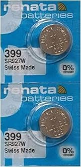 Renata 399 SR927W Batteries - 1.55V Silver Oxide 399 Watch Battery (2 Count)