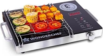 Wonderchef Easy Cook Infrared Cooktop | 2200 Watt Induction Cooktop | LED Digital Panel | Smart Touch Buttons | 2 Year Warranty