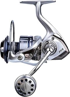 Saltwater Spinning Reel,13+1BB Ultra Smooth Saltwater Fishing Reels,Powerful Carbon Drag,CNC Aluminum Spool & Handle