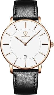 BEN NEVIS Watch, Mens Watch, Minimalist Fashion Simple Wrist Watch Analog Date with Leather Strap