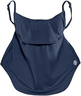 Coolibar UV Face Mask with Neck Coverage - UPF 50+ Sun Protection - Vermilion in Navy