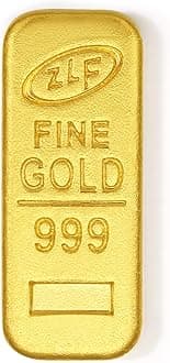 24K Solid Gold Jewelry Gifts - Real Gold Charm Ingot Pendant, Fine Jewelry for Women & Men