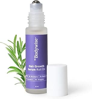 Be Body.wise 3% Rosemary Hair Growth Serum (Roll On) 10ml | 3% Redensyl, 2% Aminexil & 2% Anagain | Thicker & Stronger Hair Growth |For All Hair Types