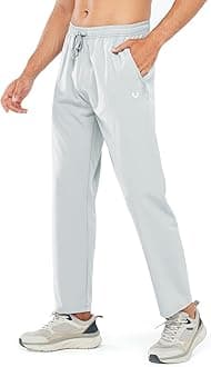 NORTHYARD Men's Athletic Pants Running Workout Joggers Lightweight Gym Jogging Track Casual Sweatpants with Zipper Pockets