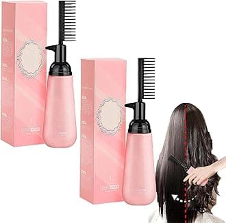 3-Second Hair Straightening Cream, Hair Straightener Treatment with Brush, Hair Straightening Treatment for Curly Hair, Hair Straightening Treatment for All Hair Types, 150ml (2Pcs)