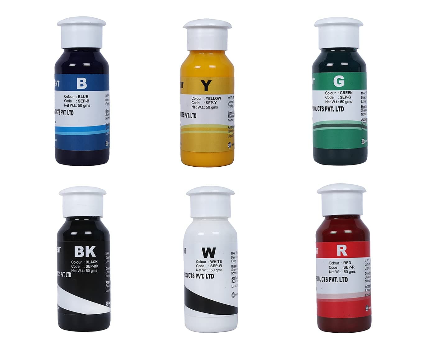 CHEMZEST MultiColor Liquid Pigments Set (Bottle)