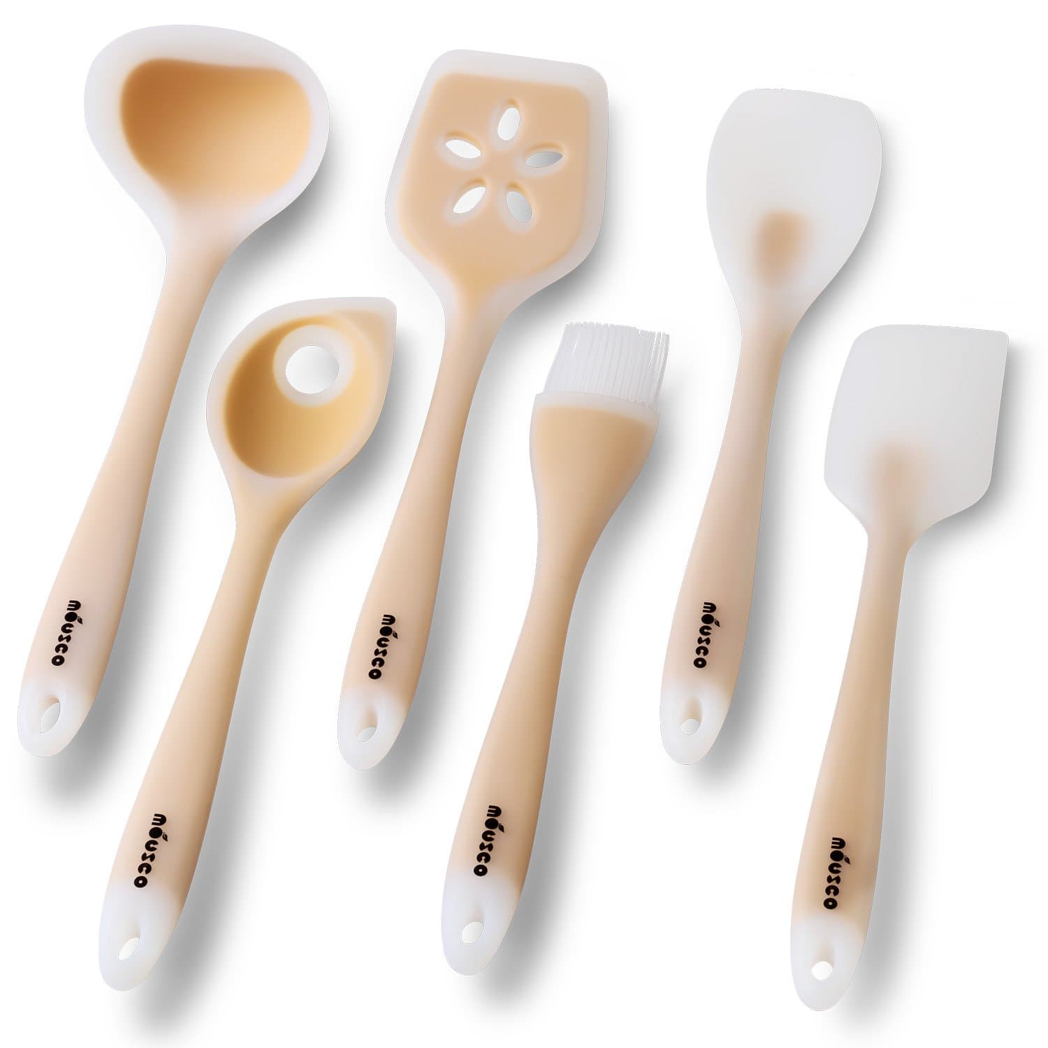 Silicone Nonstick Kitchen Cooking Utensil Spatula Tool Set