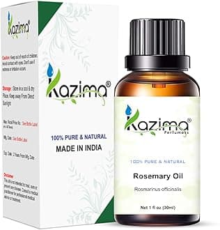 KAZIMA Rosemary Essential Oil for Hair Growth - 100% Pure Natural - Use For Aromatherapy, Health Boost, Hair Growth, Skin care, Face (30ML)
