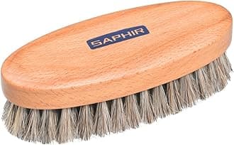 SAPHIR Oval Horse Hair Brush, Grey, Brown, 1 Unit