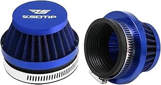 2PCS Motorcycle 55MM Air Intake Filter Universal Carburetor Air Filter Cleaner for Dirt Pit ATV SSR TTR Bike Breather Filter Fit for Many Different Carburetors (Blue 55MM)