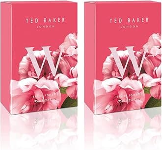 Ted Baker W Eau de Toilette Duo Pack for Women & Teens, Fruity Floral Rose & Orchid Perfume, Vegan Cruelty-Free, Long-Lasting Fragrance 2 x 75ml / 2.54 fl oz