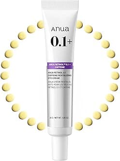 Anua Retinol 0.1 Caffeine Revitalizing Eye Cream, Lightweight Formula for Dark Circles & Puffiness, Hydrating for Sensitive Skin, Korean Skincare,1.05 fl oz