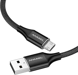 Micro USB Cable 3M 2.4A Fast Charging Nylon Braided USB Charger Lead,Android Charger Cable for Amazon Kindle, Kindle Fire, Fire HD Tablets Samsung Galaxy S7/S6/S5 J7 More Android Devices
