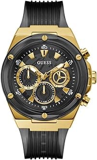 US Men's Black Multifunction Watch, one