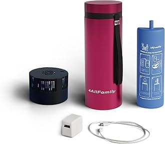 4ALLFAMILY EXPLORER 72 Hours 1-7 Pen Medical Insulin Cooler Travel CASE USB Charger + BIOGEL Ideal Diabetic Medicine Portable Insulina Epipen Carrying Bag TSA Approved Medication Diabetes Storage Vial