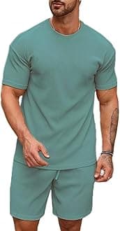 Men's Premium Cotton Blend Pyjama Set || Stylish Round Neck T-Shirt and Shorts || Casual Night Suit Wear Set for Man