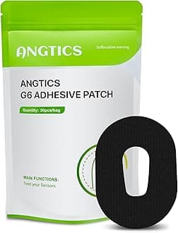 Dexcom G6 Adhesive Patches Waterproof, 30 Pack Black Overpatch for Dexcom G6, Premium Transparent G6 Overlay Patches, Hypoallergenic & Skin-Friendly, Lasting 10 Days, Sensor is NOT Included