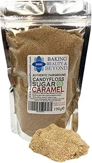 – Baking Beauty and Beyond Premium Candy Floss Sugar 100g - Caramel Flavour
