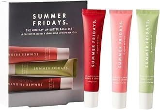 Summer Lip Balm, Lip Balm Set, Nourishing Lips Mask And Lips Balms For Instant Moisture, Shine And Hydration, Tinted, Soothing Care, Contains Shea Butter, Valentines Gifts For Her (VV-3PC)