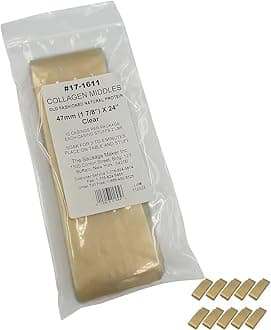 47mm Clear Collagen Casings For Sausage Making - 10 Pack, Non-Edible Casing For Cooked, Semi-Dry, Dried Sausage, 1 7/8" Diameter 24” Long, Stuff 1.3 Lbs Meat Per Case