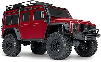 Traxxas Landrover Defender Red Brushed Auto RC Electric Crawler 4WD (4WD) Ready to Run (RTR) 2.4
