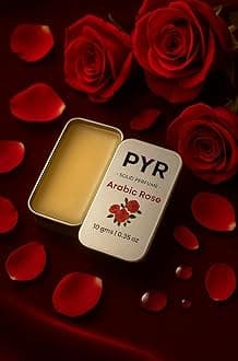 PYR Solid Perfume for Men & Women | Arabic Rose Long-Lasting & Strong Fragrance | Non-Greasy & Travel-Friendly | Perfect for Date Night & Gifting | 10g