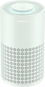 AIRROMI Air Purifier for Bedroom with HEPA 3-in-1 Filter, Pet Air Purifier for Home Cat Pee Smell, Covers Upto 990 Ft², Quiet 360°intake Air Cleaner for pet hair,allergies,Dust,Smoke A2001 Green